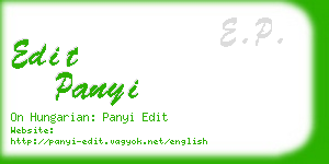 edit panyi business card
